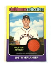 2024 Topps Heritage Clubhouse Collection Relic Justin Verlander #CCR-JV card