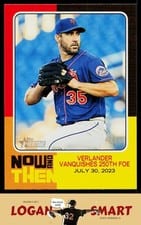 2024 Topps Heritage Now and Then Justin Verlander #NAT-13 card
