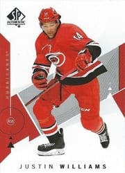2018-19 SP Authentic Base Set Justin Williams #19 card