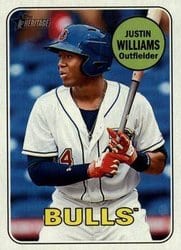 2018 Topps Heritage Minor League Base Set Justin Williams #3 card