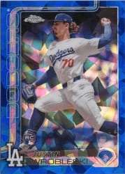 2025 Topps Chrome Sapphire Base Set Justin Wrobleski #38 card