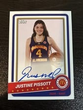 2022 Topps Chrome McDonald's All American McDonald’s All-American Gameday Paper Autographs Justine Pissott #PA-JPI card