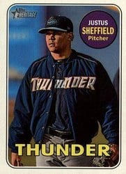 2018 Topps Heritage Minor League Base Set Justus Sheffield #218 card