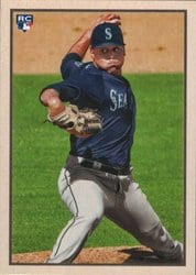 2019 Bowman Heritage Base Set Justus Sheffield #53VR-82 card