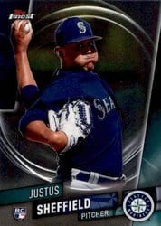 2019 Finest Base Set Justus Sheffield #64 card