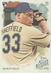 2019 Topps Allen & Ginter Base Set Justus Sheffield #59 card