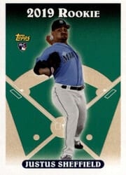 2019 Topps Archives Base Set Justus Sheffield #326 card