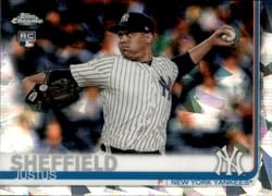 2019 Topps Chrome Sapphire Edition Base Set Justus Sheffield #306 card