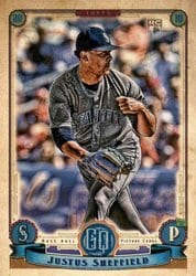 2019 Topps Gypsy Queen Base Set Justus Sheffield #187 card