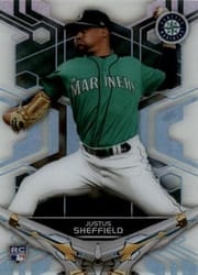 2019 Topps High Tek Base Set Justus Sheffield #50 card