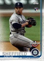 2019 Topps Opening Day Base Set Justus Sheffield #88 card
