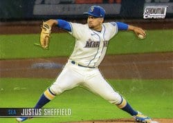 2021 Stadium Club Chrome Base Set Justus Sheffield #272 card