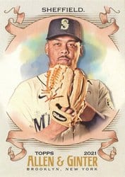 2021 Topps Allen & Ginter Base Set Justus Sheffield #252 card