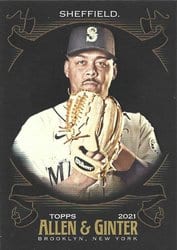 2021 Topps Allen & Ginter X Base Set Justus Sheffield #252 card