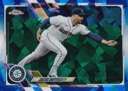 2021 Topps Chrome Sapphire Edition Base Set Justus Sheffield #6 card