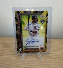 2025 Topps Chrome Radiating Rookie Autographs Justyn-Henry Malloy #RRA-JM card