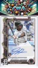2025 Topps Holiday Autographs Justyn-Henry Malloy #PA-JM card