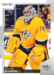 2020-21 O-Pee-Chee Base Set Juuse Saros #5 card