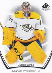 2021-22 SP Authentic Base Set Juuse Saros #48 card