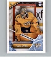 2021 Topps NHL Sticker Juuse Saros #326 card