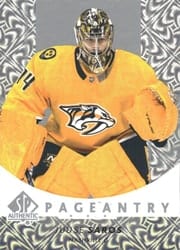 2022-23 SP Authentic Pageantry Juuse Saros #P-21 card