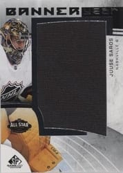 2022-23 SP Game Used 2022 NHL All-Star Game Banner Year Relics Juuse Saros #BYAS-JS card