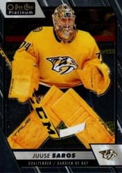 2023-24 O-Pee-Chee Platinum Base Set Juuse Saros #88 card