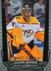 2025-26 Upper Deck Encore Juuse Saros #E-63 card