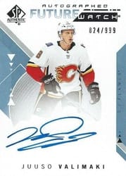 2018-19 SP Authentic Base Set Juuso Valimaki #198 card