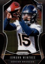 2019 Panini Prizm Base Set Juwann Winfree #387 card