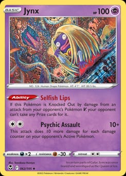Silver Tempest Jynx #62 card