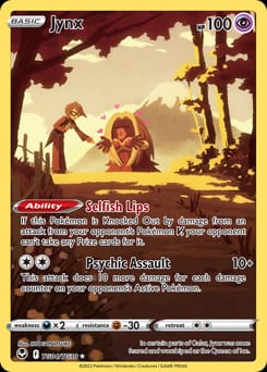 Silver Tempest Trainer Gallery Jynx #TG04 card