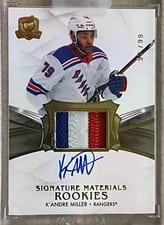 2020-21 Upper Deck The Cup Signature Materials K'Andre Miller #SP-KM card