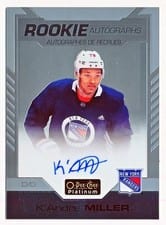 2020 O Pee Chee Platinum Rookie Autographs K'Andre Miller #R-KM card