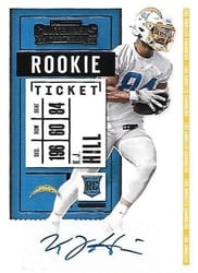 2020 Panini Contenders Base Set K.J. Hill #223 card