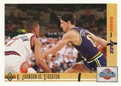 1991-92 Upper Deck Base Set K. Johnson vs. Stockton CC #32 card