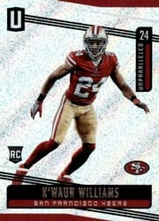 2019 Panini Unparalleled Base Set K'Waun Williams #161 card