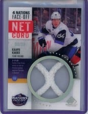 2025-26 SP Game Used 2025 4 Nations Face-Off Net Cord Relics Kaapo Kakko #4NN-KK card