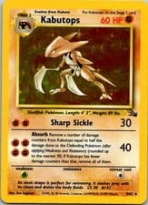 Fossil Kabutops #9 card