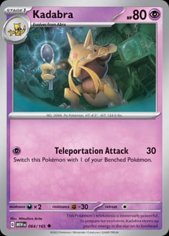 151 Kadabra #64 card