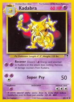 Legendary Collection Kadabra #49 card