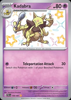 Paldean Fates Kadabra #149 card