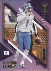 2021 Donruss Elite Base Set Kadarius Toney #128 card