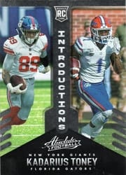 2021 Panini Absolute Introductions Kadarius Toney #10 card
