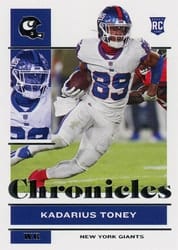 2021 Panini Chronicles Base Set Kadarius Toney #67 card