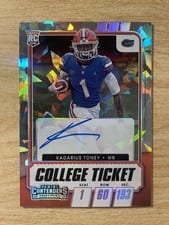 2021 Panini Contenders Draft Picks Kadarius Toney #105 card