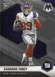 2021 Panini Mosaic Base Set Kadarius Toney #312 card