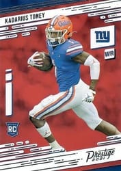 2021 Panini Prestige Base Set Kadarius Toney #214 card