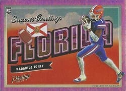 2021 Panini Prestige Seasons Greetings Kadarius Toney #SG-16 card
