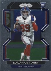 2021 Panini Prizm Base Set Kadarius Toney #342 card